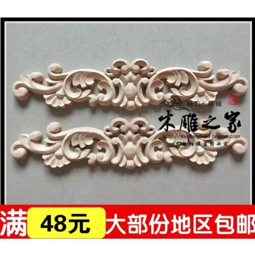 Dongyang woodcarving FLOWER FLOWER applique patch European furniture accessories cabinet door flower bed is Shaoxi