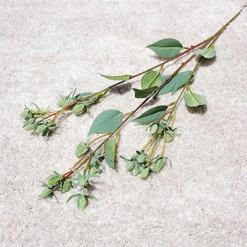 1pc Holly Fruit Branches Artificial Flowers Home Wedding Floral Arrangement Decoration diy Photography Props