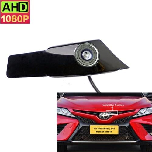 Waterproof CCD Car Front View Parking Logo Camera For Toyota Camry 2018(Fashion Version) With 2Way switch box