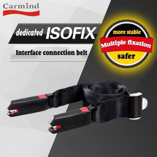 Isofix connection belt carmind child car seat universal latch lower anchor point fixing