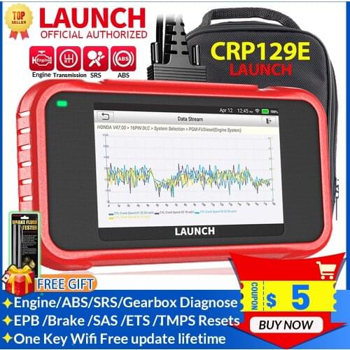 LAUNCH CRP129E OBD2 DIagnostic Tool Support Engine ABS SRS AT With Brake Oil SAS ETS TMPS Reset Services PK CRP129 NT650 Scanner