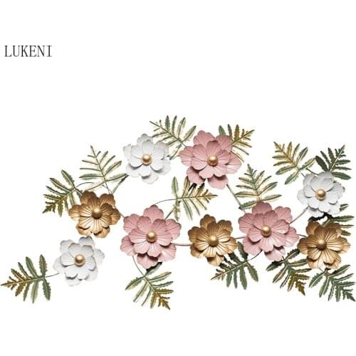 Nordic Metal Light Luxury Hanging Decoration Living Room Creative Wrought Iron Wall Decoration Three-dimensional Wall Decoration