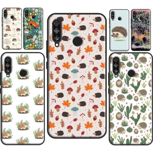 Cute Hedgehog Soft Case For Huawei P Smart 2019 2021 Z P40 P20 P30 Pro Mate 10 20 Lite TPU Cover Shell