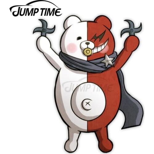 Jump Time 13 x 6.3cm For Danganronpa V3 Monotaro Anime Car Stickers Windows Decal Sunscreen Motorcycle Vinyl Material Decoration