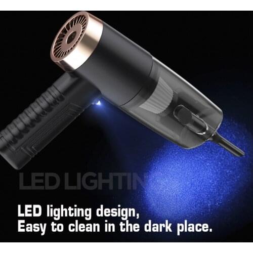 New 4500W Car Portable Strong Power Vacuum Cleaner Handheld With LED Flashlight