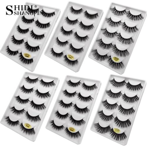 New 50 pairs mink false eyelashes hand made false eyelash natural long 3d mink lashes makeup faux cils drop shipping for beauty
