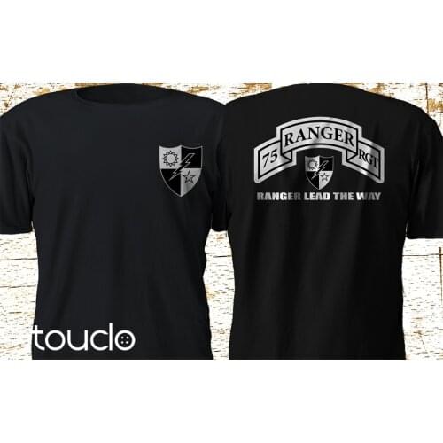 New 75th Ranger Regiment Army Rangers US Army Military Special Force S-3XL Fashion Solid Color Men T Shirt Tees