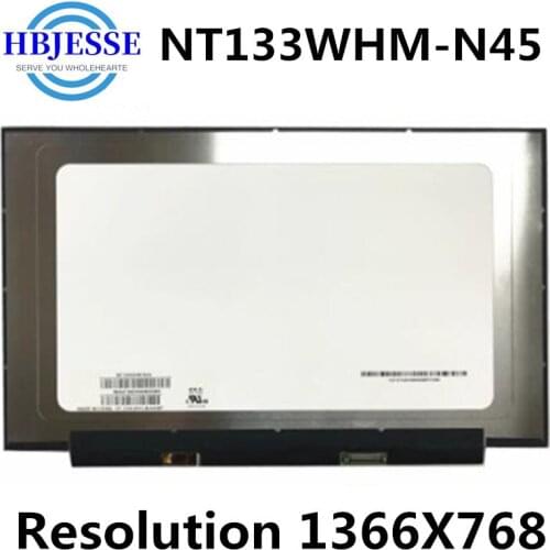 Original 13.3'' For BOE NT133WHM-N45 LCD Screen display Laptop Matrix 30 Pins HD 1366X768 Matte Panel Replacement