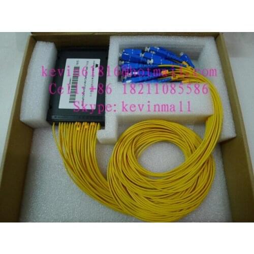Original FiberCore brand 1x32 PLC Splitter,siglemode, SC connector ODN with high quality and good price