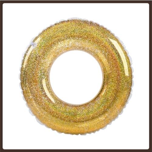 Floaties Toddler Swimming Ring Adults Sequin Pool Kids Toy Floaties Water Fun Air Mattress Piscinas Swimming Accessories AA50YQ