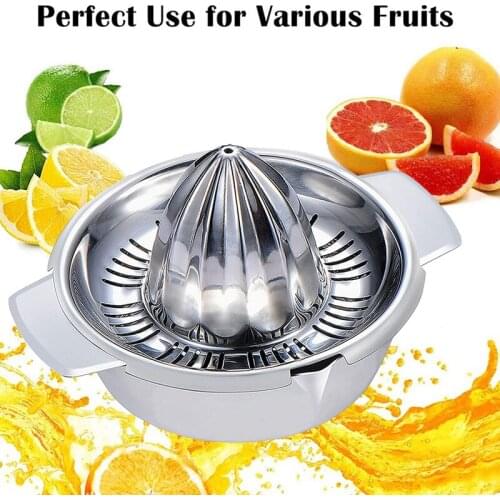 Manual Juice Squeezer Portable Orange Lemon Fruit Juicer Kitchen Accessories Tools Stainless Steel Hand Pressed Juice Maker