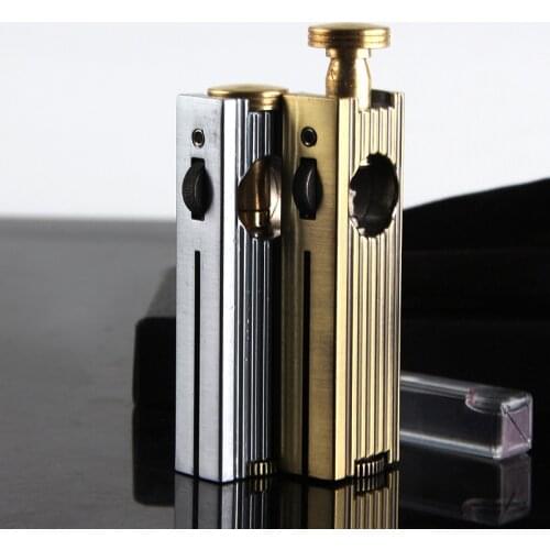Windproof Old-fashioned Kerosene Lighter with Pull-out Type Smoking Accessories for Weed Lighter Vintage Gadgets for Men Briquet