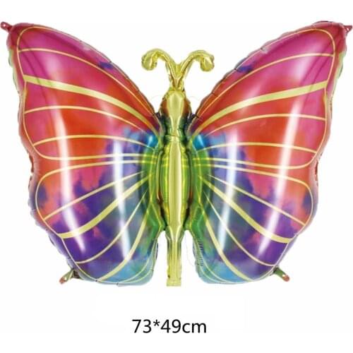 Colorful Butterfly Foil Balloons Happy Birthday Party Foil Balloon Wedding Decoration