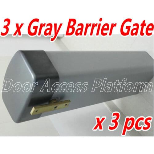 1 Order= 3 pcs of Gray Color Car Parking gate Barrier gate Automatic Access gate-Entrance Truck Vehicle Gate-Exit Metal case kit