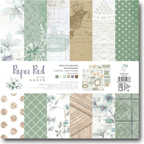 24 Sheets Scrapbooking Pads Paper PACK Origami Art Background Paper Card Making DIY Scrapbook Paper Craft PP016