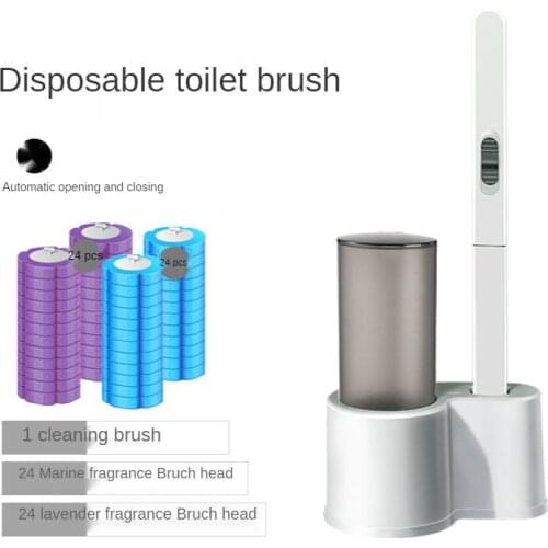 Disposable Toilet Brush WC Accessories Drainable Toilet Brush for Wall-Mounted Cleaning Tools Home Bathroom Accessories Sets