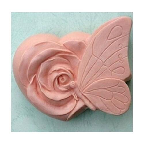 BUTTERFLY FLOWERS 50315 Craft Art Silicone Soap mold Craft Molds DIY Handmade soap molds