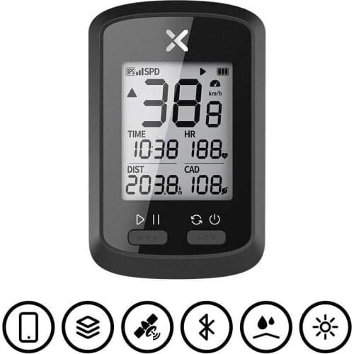 1.8 Inch GPS Wireless Bicycle Computer Bluetooth 5.0 MTB Road Bike Speedometer Waterproof Bracket Mount Cycling Odometer