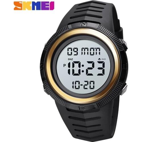 SKMEI Luxury Sports Watch Men LED Digital Date Alarm Waterproof Military Watch Electronic Watch fashion gift Mens watch Outdoor