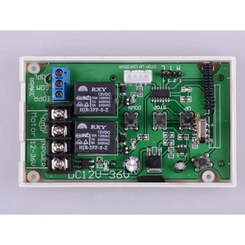 DC 12V 24V 36V Motor Remote Switch Motor Forwards Reverse Up Down Manual Button Limit Switch Without Remote Control