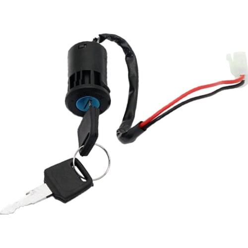 Ignition Key Switch 2 Wires for Scooter ATV Moped Go Kart Electric Bike