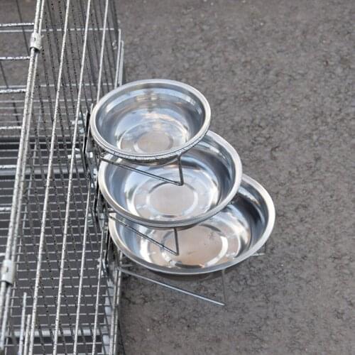 Stainless Steel Dog Pet Bowl Cage Crate Hanging Food Dish Water Feeder with Hook Dog Supplies