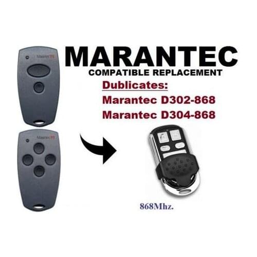 Marantec D302,D304 868Mhz Garage Door/Gate compatible Remote Control Duplicator beautiful
