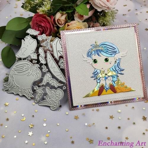 Sad Little Princess Metal Cutting Dies 2021 New Stencils for DIY Scrapbooking/Photo Album Decorative Embossing DIY Paper Cards