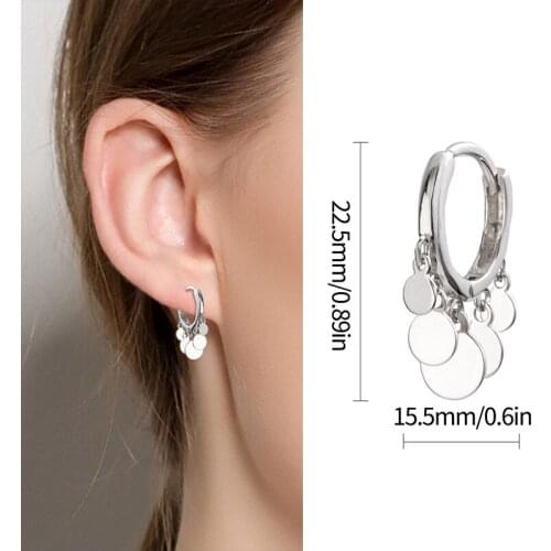 Pandach2021 New Solid Color Earrings 100% 925 Sterling Silver Fashion Ladies Gifts Jewelry Holiday Gifts Boutique Accessories
