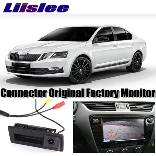 For SKODA Octavia MK3 A7 5E Facelift Camera Connect Original Factory Screen Monitor LiisLee High Quality Rear View Back Camera