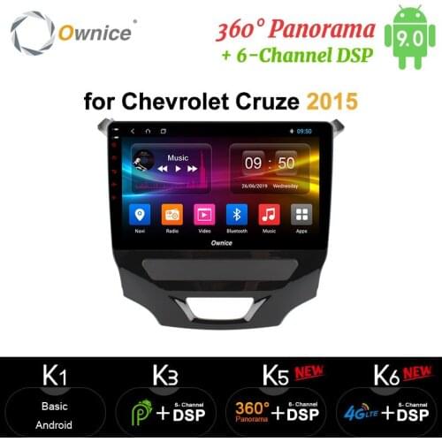 Ownice Android 9.0 Octa 8 Core Car DVD multimedia carplay OBD Radio DAB+ 4G LTE 360 Panorama DSP SPDIF for CHEVROLET CRUZE 2015
