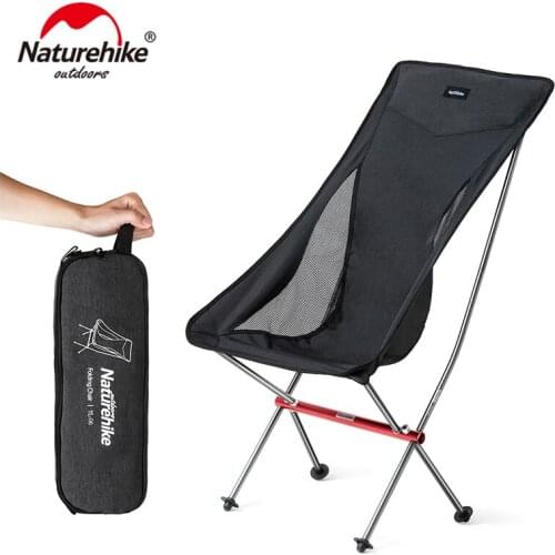 Naturehike Portable Ultralight Camping Chair Outdoor Folding Fishing Chair Alluminum alloy Beach Picnic Chair NH18Y060-Z