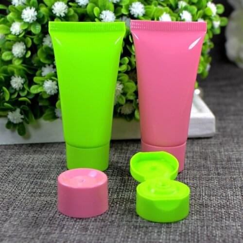 15ml Flip Cap Screw Top Transparent Facial Cleanser Tube Refillale Bottle Shampoo Shower Sample Bottle 200pcs/lot