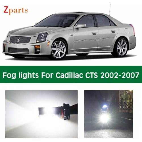 Car LED Fog Light For Cadillac CTS 2002 2003 2004 2005 2006 2007 Foglamp Bulb White Daytime Running Lights 12V 6000K Accessories