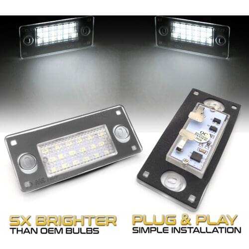 2x Free Error LED Rear Number Plate Light For Audi A4 S4 Avant 1999~2001 RS4 B5 A3 2001~2003 Car Styling Accessory Parts