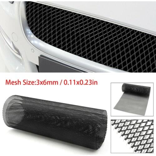 Universal Car Front Bumper Rhombic Grille Mesh Sheet Metal Alloy Net 100 X 33cm Body Kit, Fender, Hood Vent, Vehicle Opening