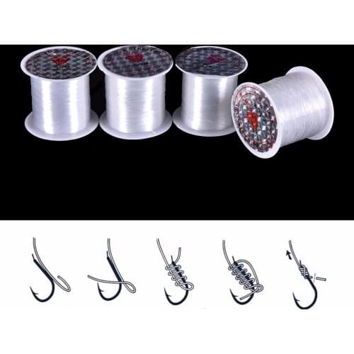 1 Roll 0.2mm-0.4mm crystal Fishing Wire Strong Fishing Line Super Power Fish Lines Wire PE Nylon line Fishing Accessories