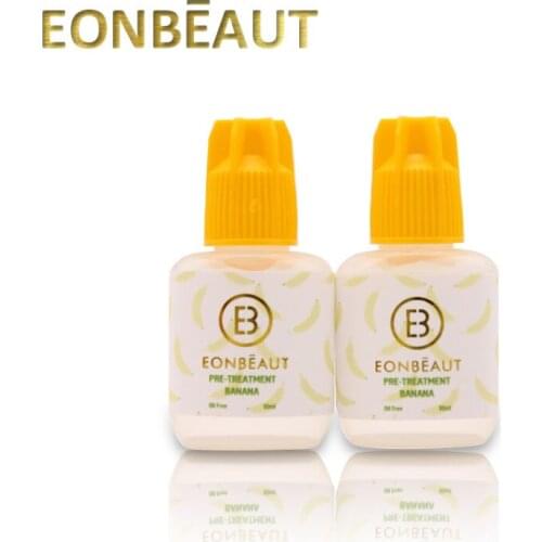 2Bottles EONBEAUT Eyelash Extension Tools Natural Lash Pre-treatment Banana Smell Pretreatment For Natural Lash Cleanser 10ml