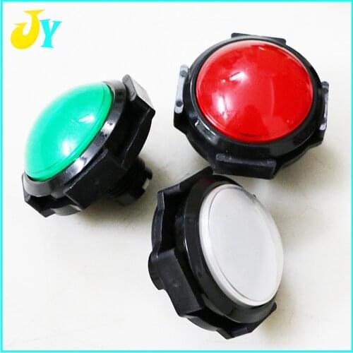 5pcs 60mm Convex button switch push button with 12V LED light micro switch for Slot machine /Jamma Arcade cabinet accessories