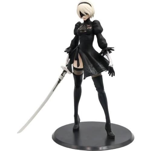 28CM Anime NieR Automata 2b YoRHa No.2 Type B Game Action Figures PVC Collection Model Toys Binquedos