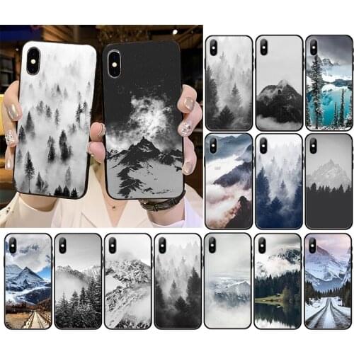 Snow Mountain Nature Sceneary Art Phone Case For iPhone 12 mini 12Pro Max SE2 11 11Pro XS MAX XR 7 8 6 Plus 5 5S SE