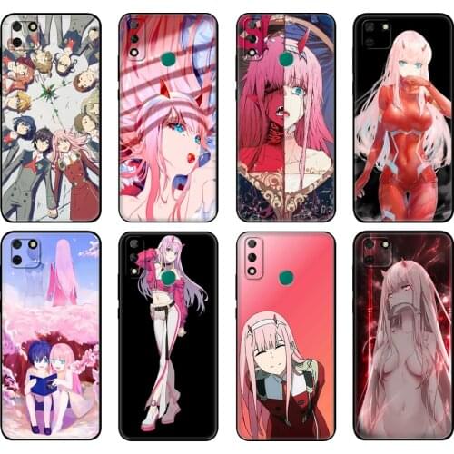Black tpu Case For Huawei Y9S Y6S Y8S Y5P Y7P Y8P Case For Huawei Y5 lite Prime Y6 Cover Zero Two Darling in the FranXX Anime