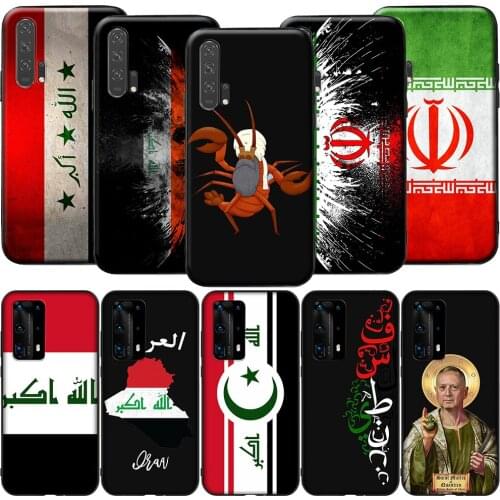 GX99 Iraqi Iraq Flag Silicone Case for Honor 6A 7A 3GB 7C 7X 8 8A 8X 8C 9 10 Lite View 20S 9A 10X Max Pro