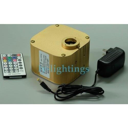 Twinkle Fiber optic led light source RGB+W light engine box wireless RF remote for spark star optical fiber light decoration 16w