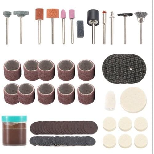 105pcs Electric Mini Drill Bit Kit Abrasive Rotary Tool Accessories Diamond Cutting Discs Sanding Grinding Set for Dremel Tool