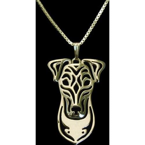 New Unique Romantic Gold Silver Color smooth fox terrier Pendant Necklace Hunger Games Necklace Women Best Friend Choker