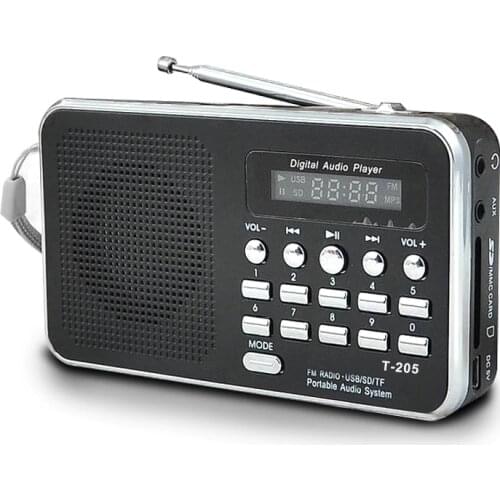 New Portable Mini Am Fm Radio Stereo Speaker Support Sd/Tf Card With Usb