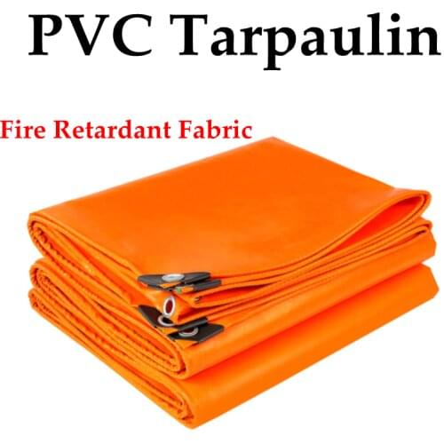 Flame Retardant Cloth 0.4mm Thicken PVC Tarpaulin Rainproof Tarp Garden Plant Balcony Cover Anti-flaming Cloth Forest Fire-proof