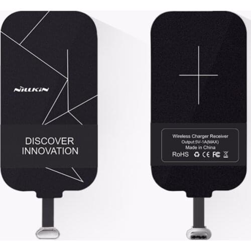 Original Nillkin Universal type-c Receiver Qi Wireless Charger Receiver Charging Adapter bag Coil For xiaomi mi5 for huawei p9