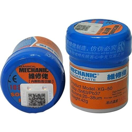 Solder Flux Paste XG-50 42g SN63/Pb37 Tin Soldering Tin Cream Welding Fluxes SMD